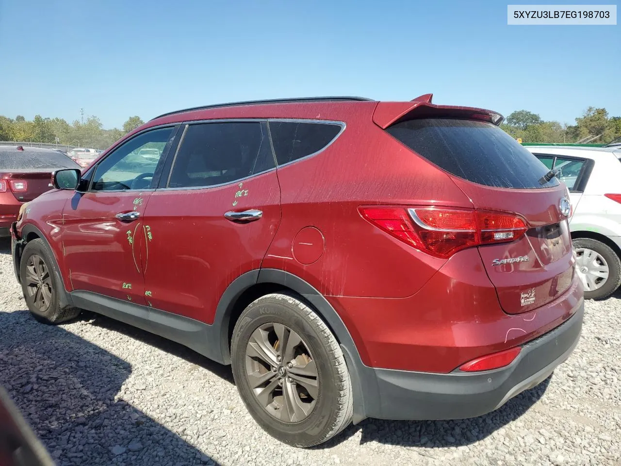 2014 Hyundai Santa Fe Sport VIN: 5XYZU3LB7EG198703 Lot: 72565424