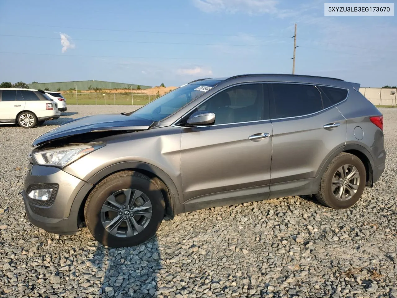 2014 Hyundai Santa Fe Sport VIN: 5XYZU3LB3EG173670 Lot: 72624944