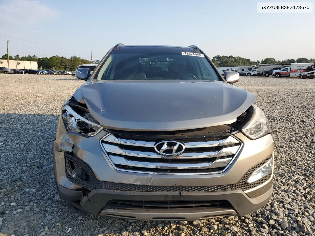 2014 Hyundai Santa Fe Sport VIN: 5XYZU3LB3EG173670 Lot: 72624944