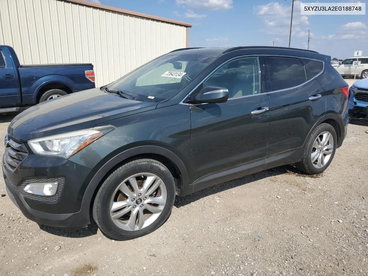 2014 Hyundai Santa Fe Sport VIN: 5XYZU3LA2EG188748 Lot: 72643134