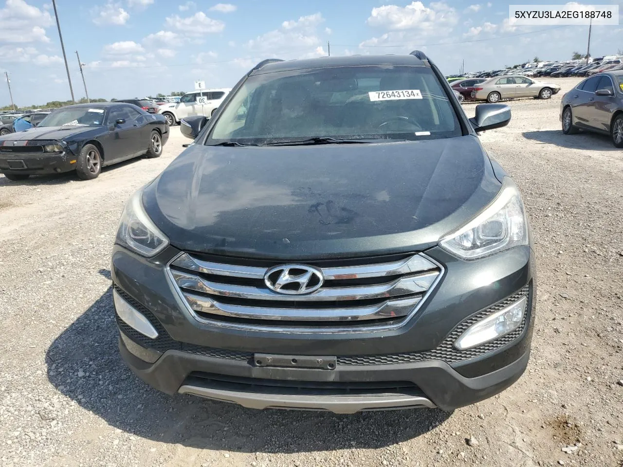 2014 Hyundai Santa Fe Sport VIN: 5XYZU3LA2EG188748 Lot: 72643134