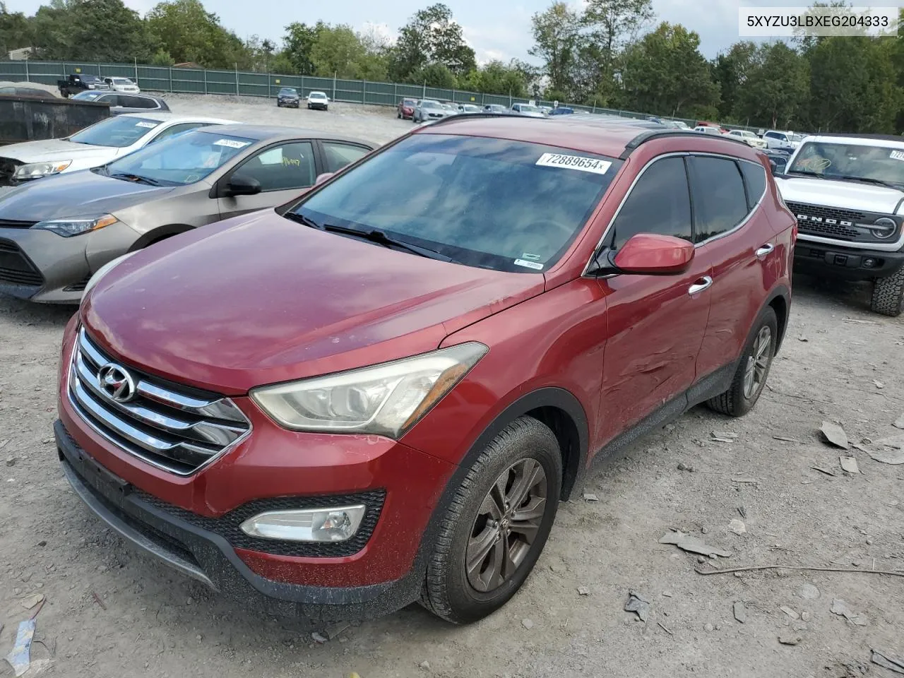 2014 Hyundai Santa Fe Sport VIN: 5XYZU3LBXEG204333 Lot: 72889654