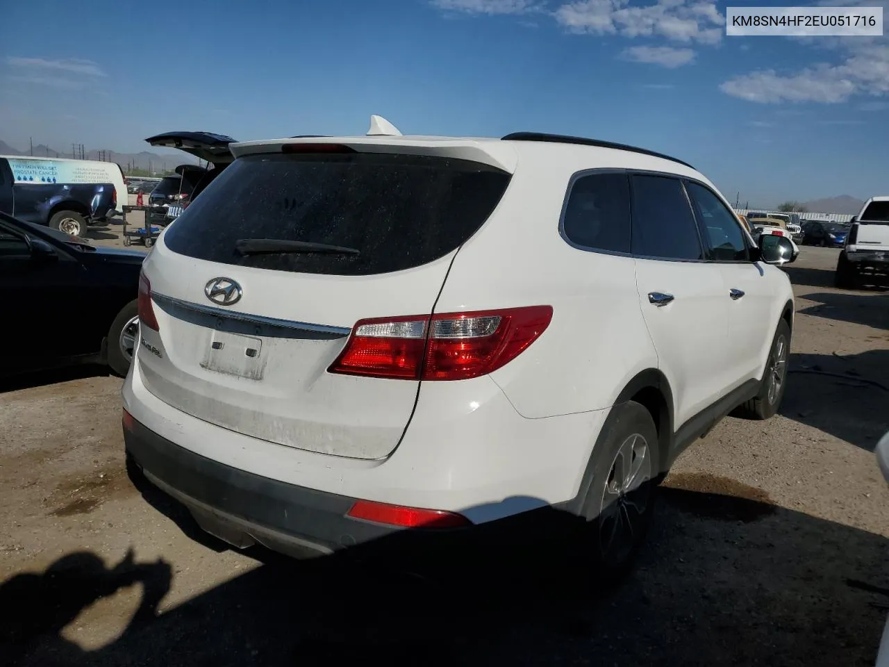 KM8SN4HF2EU051716 2014 Hyundai Santa Fe Gls