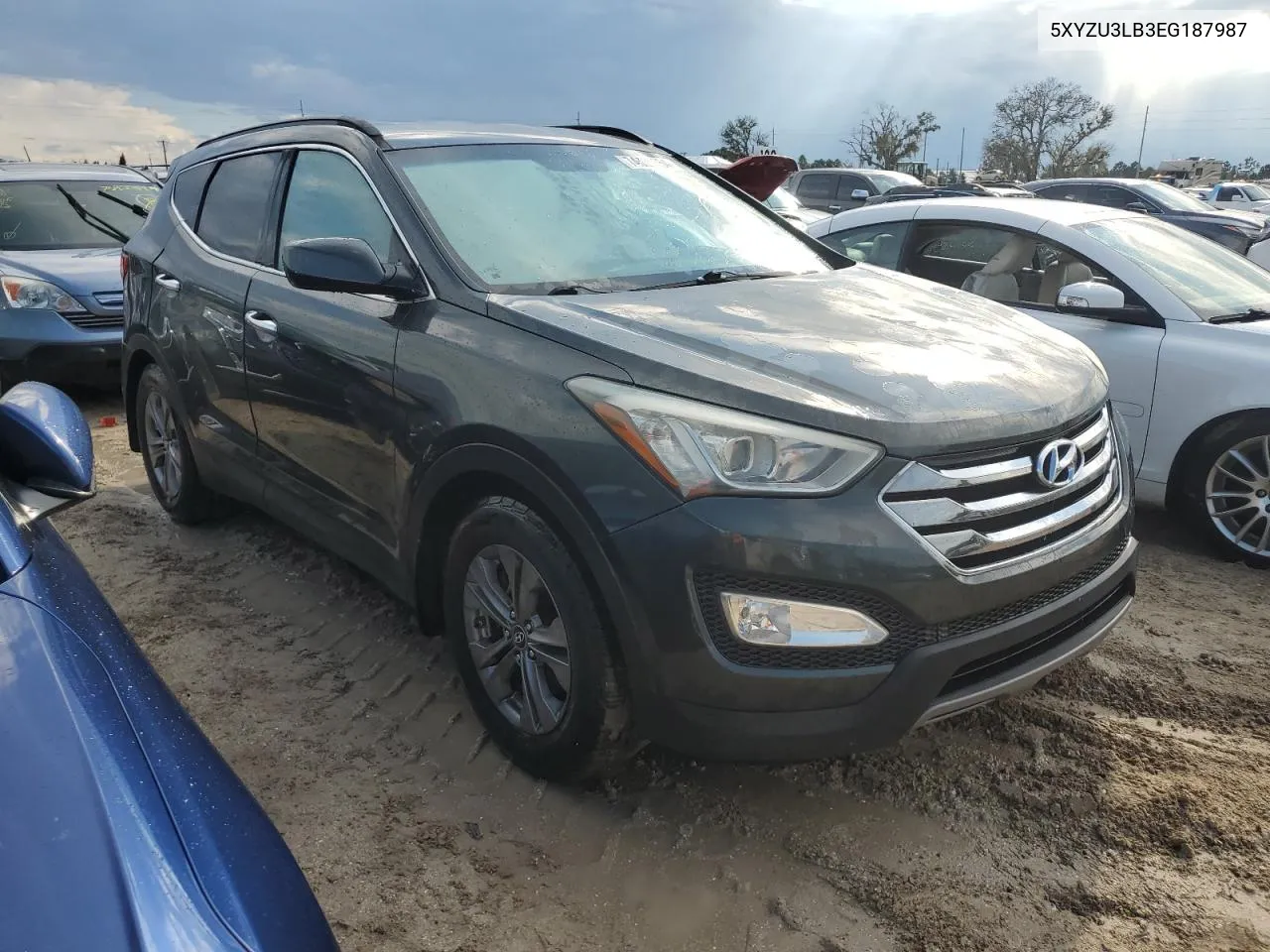 2014 Hyundai Santa Fe Sport VIN: 5XYZU3LB3EG187987 Lot: 74025654