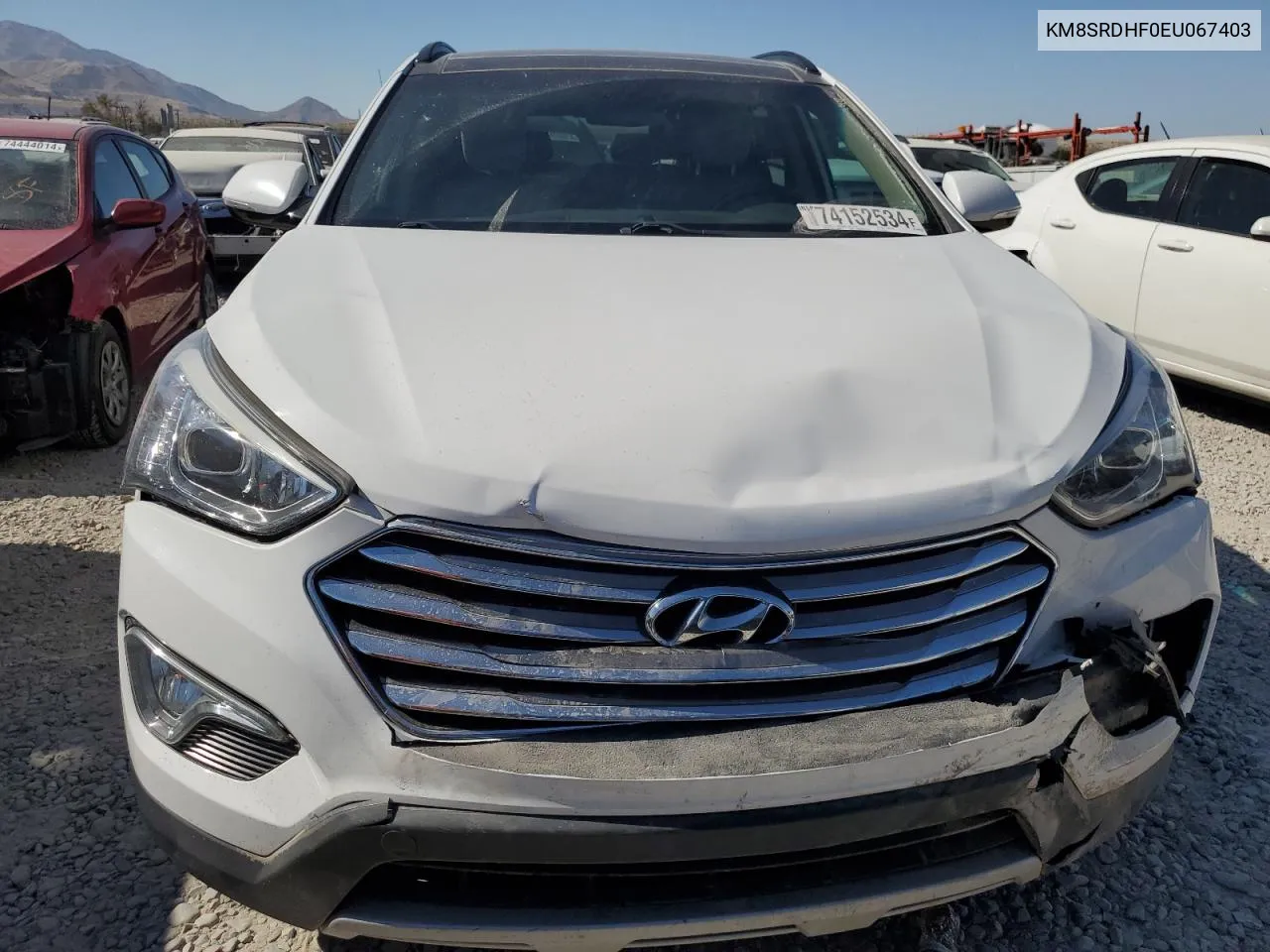 2014 Hyundai Santa Fe Gls VIN: KM8SRDHF0EU067403 Lot: 74152534