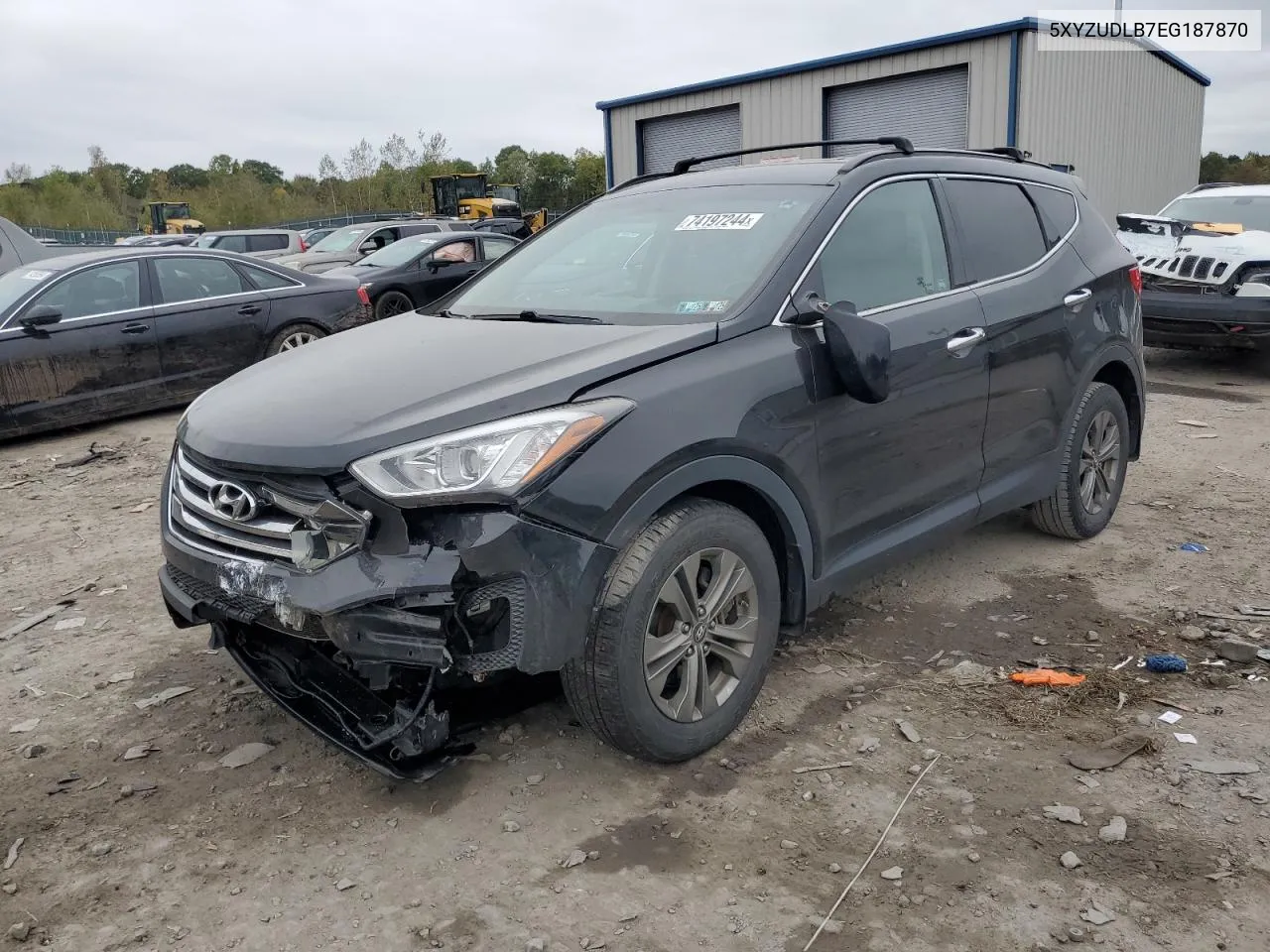 2014 Hyundai Santa Fe Sport VIN: 5XYZUDLB7EG187870 Lot: 74197244