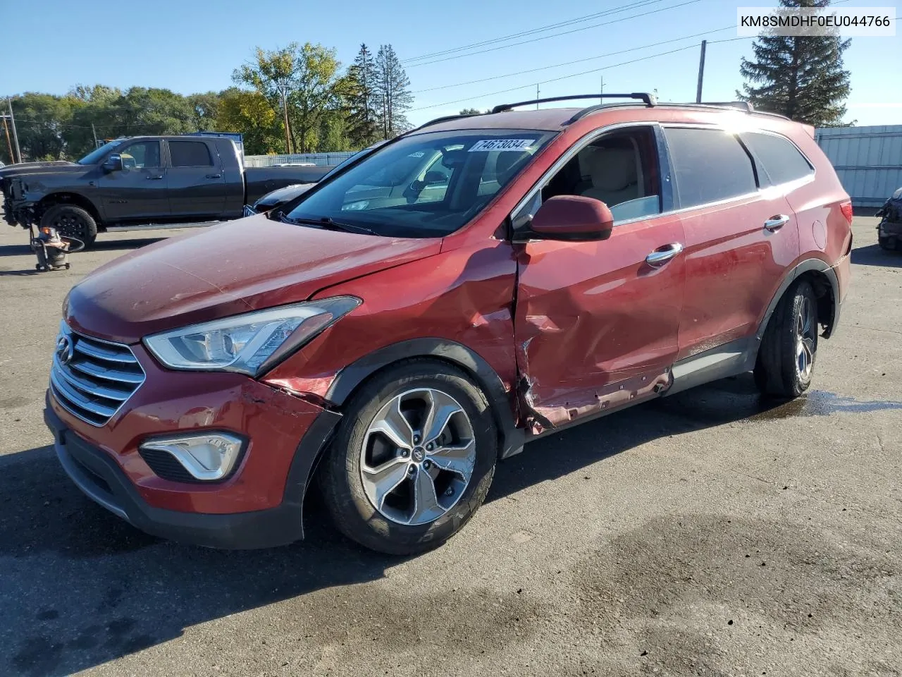 2014 Hyundai Santa Fe Gls VIN: KM8SMDHF0EU044766 Lot: 74673034