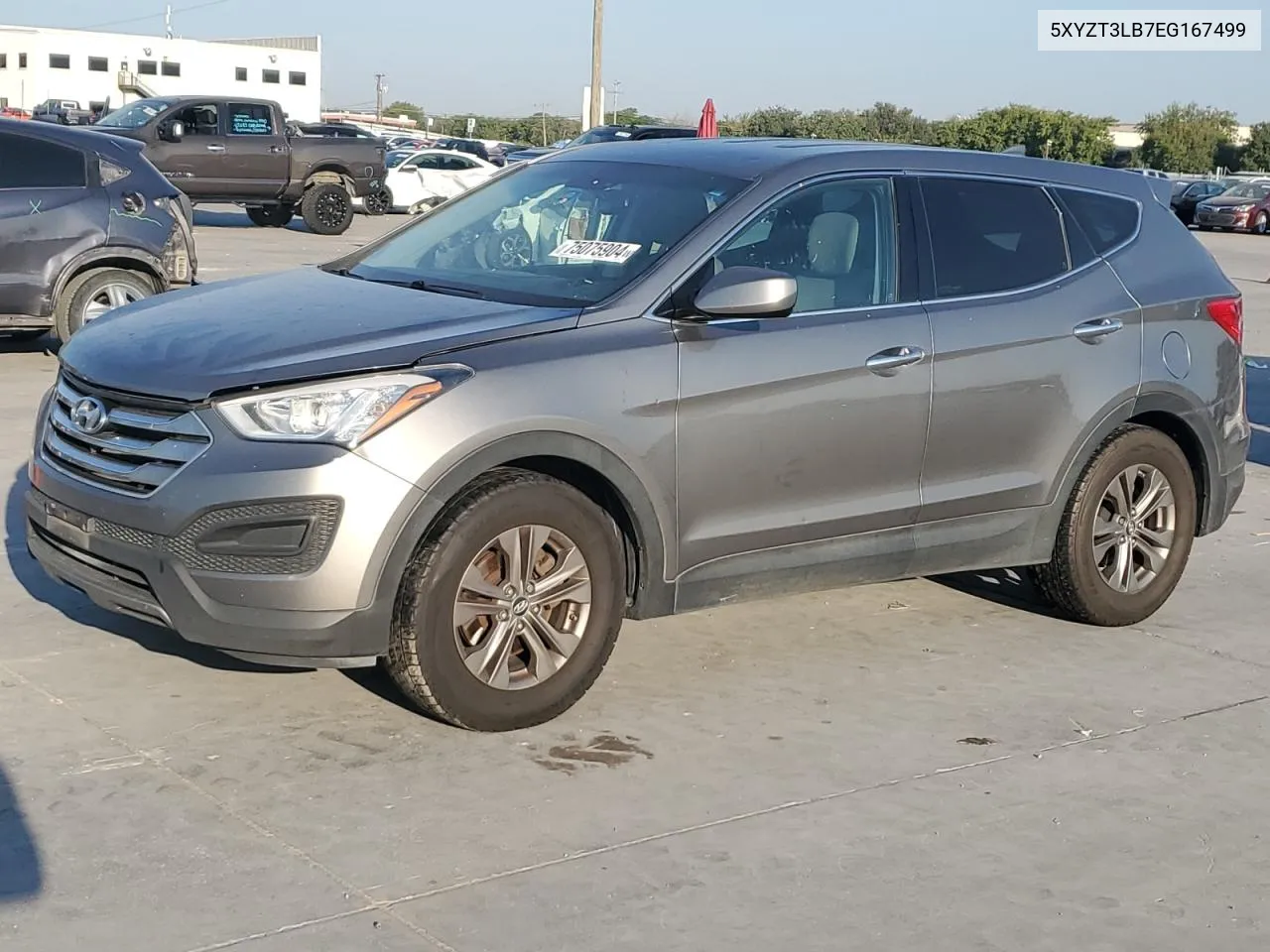 2014 Hyundai Santa Fe Sport VIN: 5XYZT3LB7EG167499 Lot: 75075904