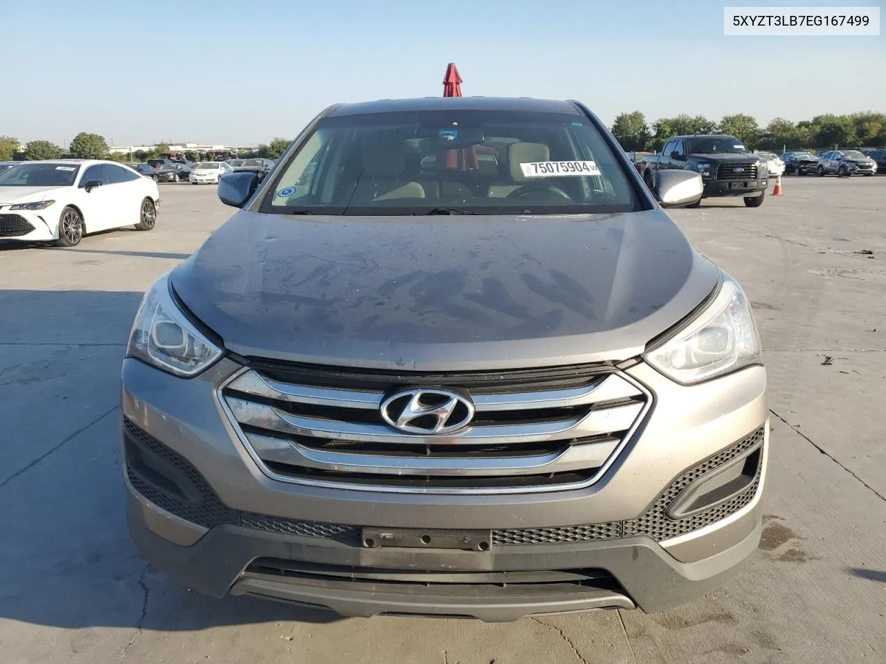 2014 Hyundai Santa Fe Sport VIN: 5XYZT3LB7EG167499 Lot: 75075904