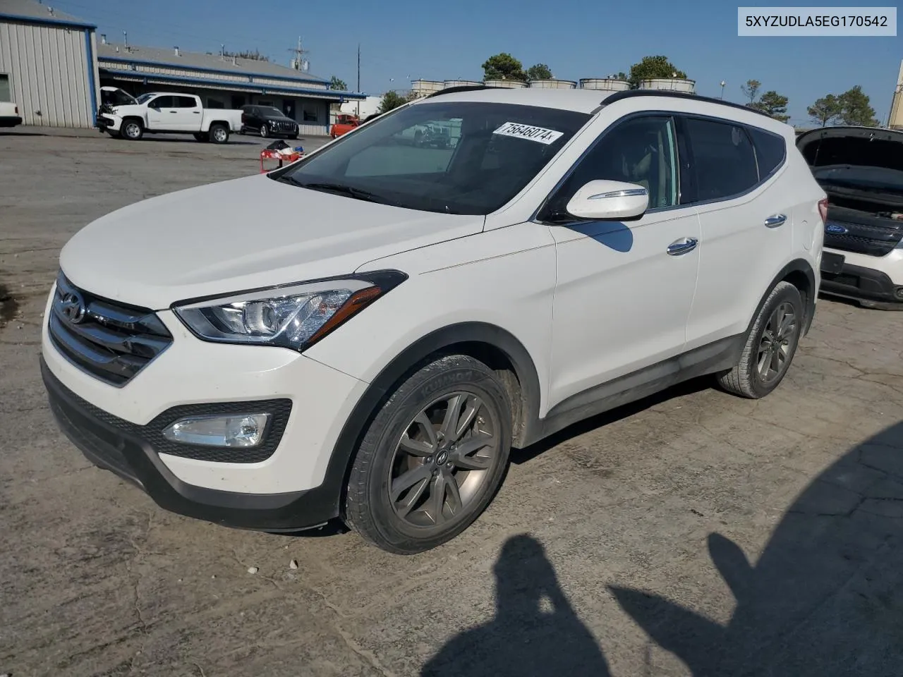 2014 Hyundai Santa Fe Sport VIN: 5XYZUDLA5EG170542 Lot: 75646074