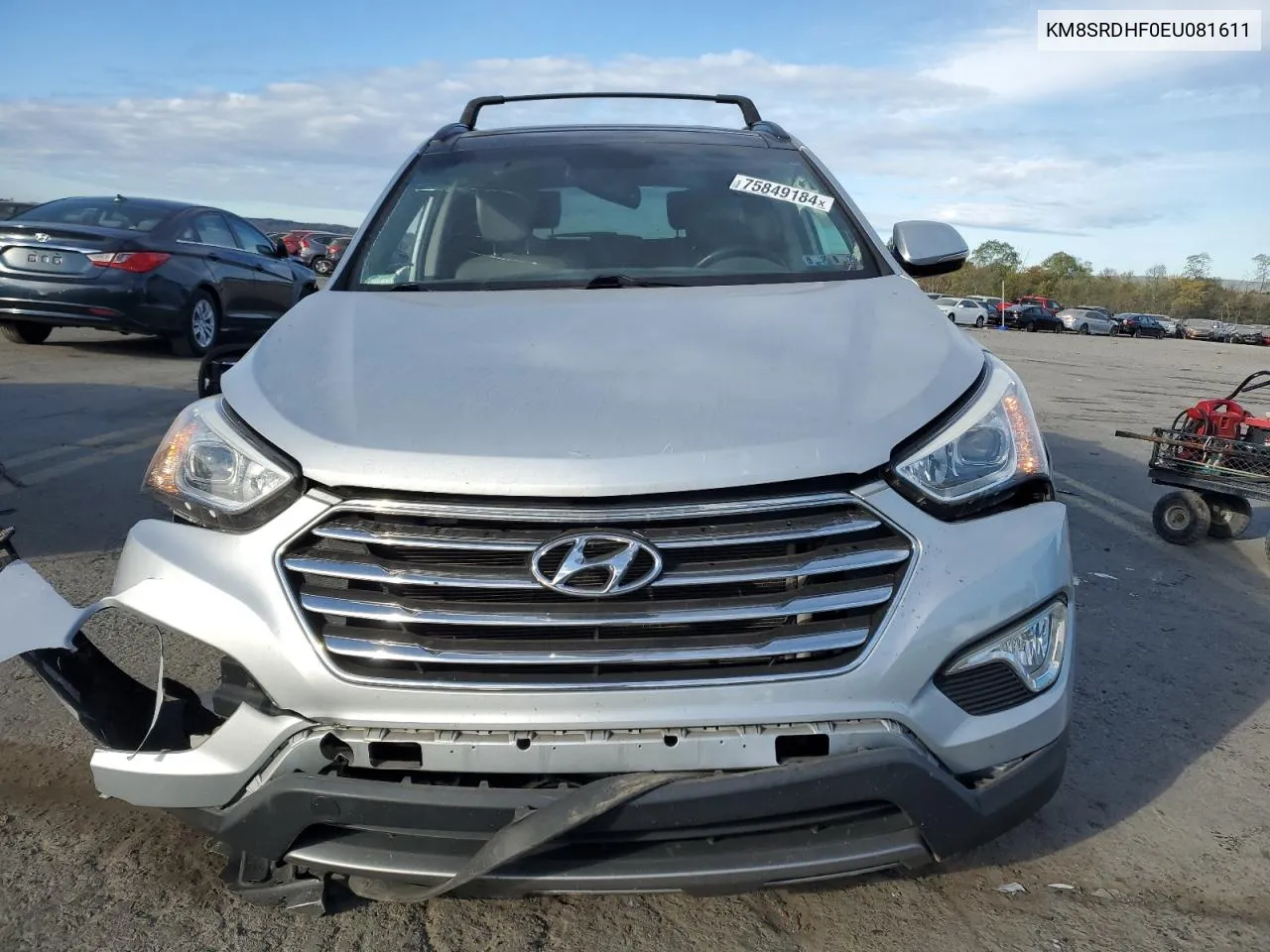 2014 Hyundai Santa Fe Gls VIN: KM8SRDHF0EU081611 Lot: 75849184