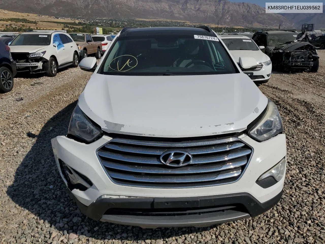 2014 Hyundai Santa Fe Gls VIN: KM8SRDHF1EU039562 Lot: 75876724