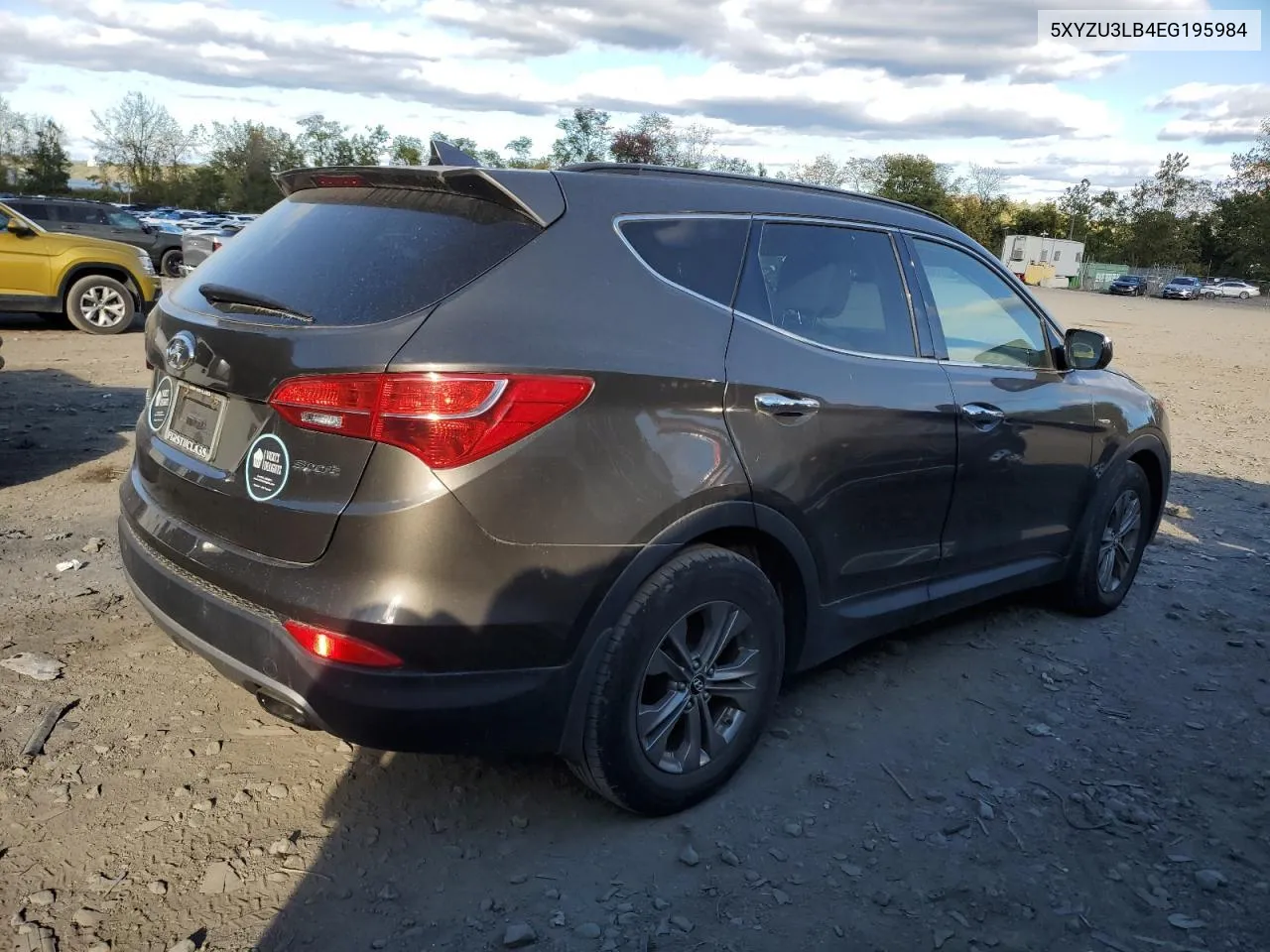 2014 Hyundai Santa Fe Sport VIN: 5XYZU3LB4EG195984 Lot: 75903924