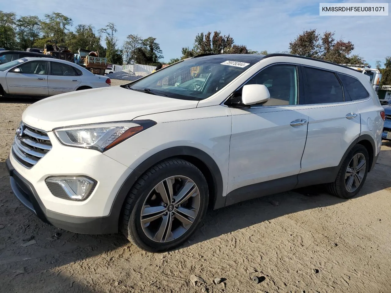 2014 Hyundai Santa Fe Gls VIN: KM8SRDHF5EU081071 Lot: 75978344