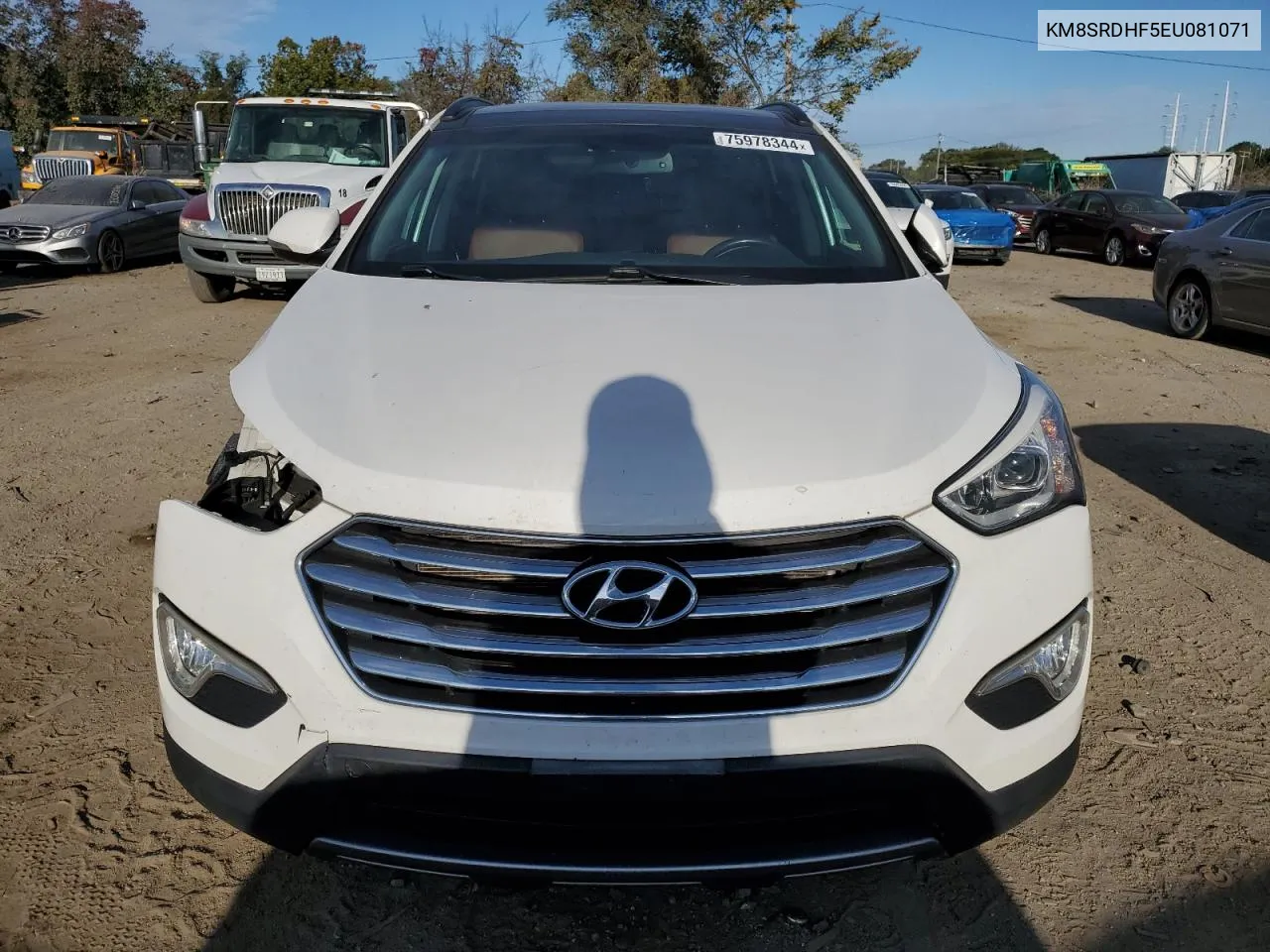 2014 Hyundai Santa Fe Gls VIN: KM8SRDHF5EU081071 Lot: 75978344