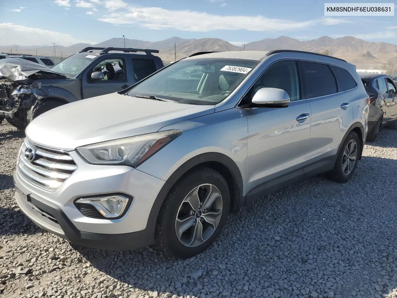 2014 Hyundai Santa Fe Gls VIN: KM8SNDHF6EU038631 Lot: 76382904