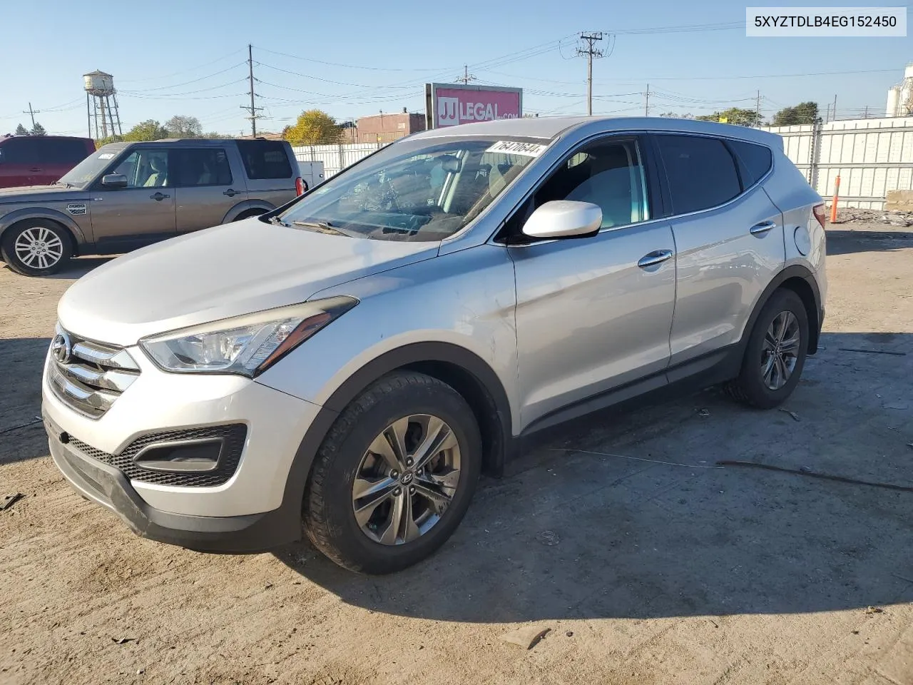 2014 Hyundai Santa Fe Sport VIN: 5XYZTDLB4EG152450 Lot: 76470644