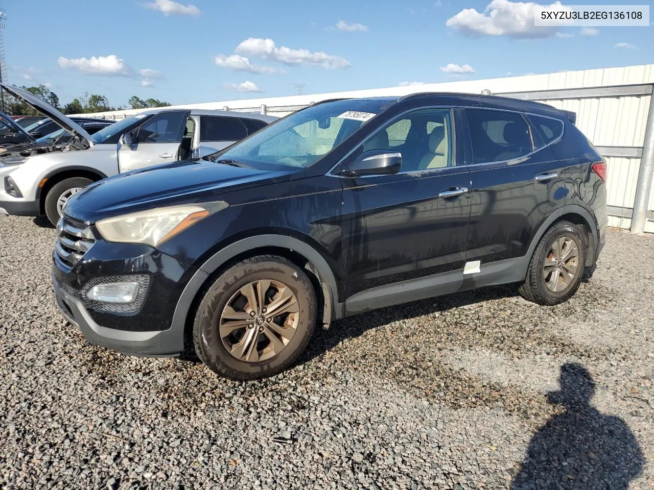 2014 Hyundai Santa Fe Sport VIN: 5XYZU3LB2EG136108 Lot: 76795074