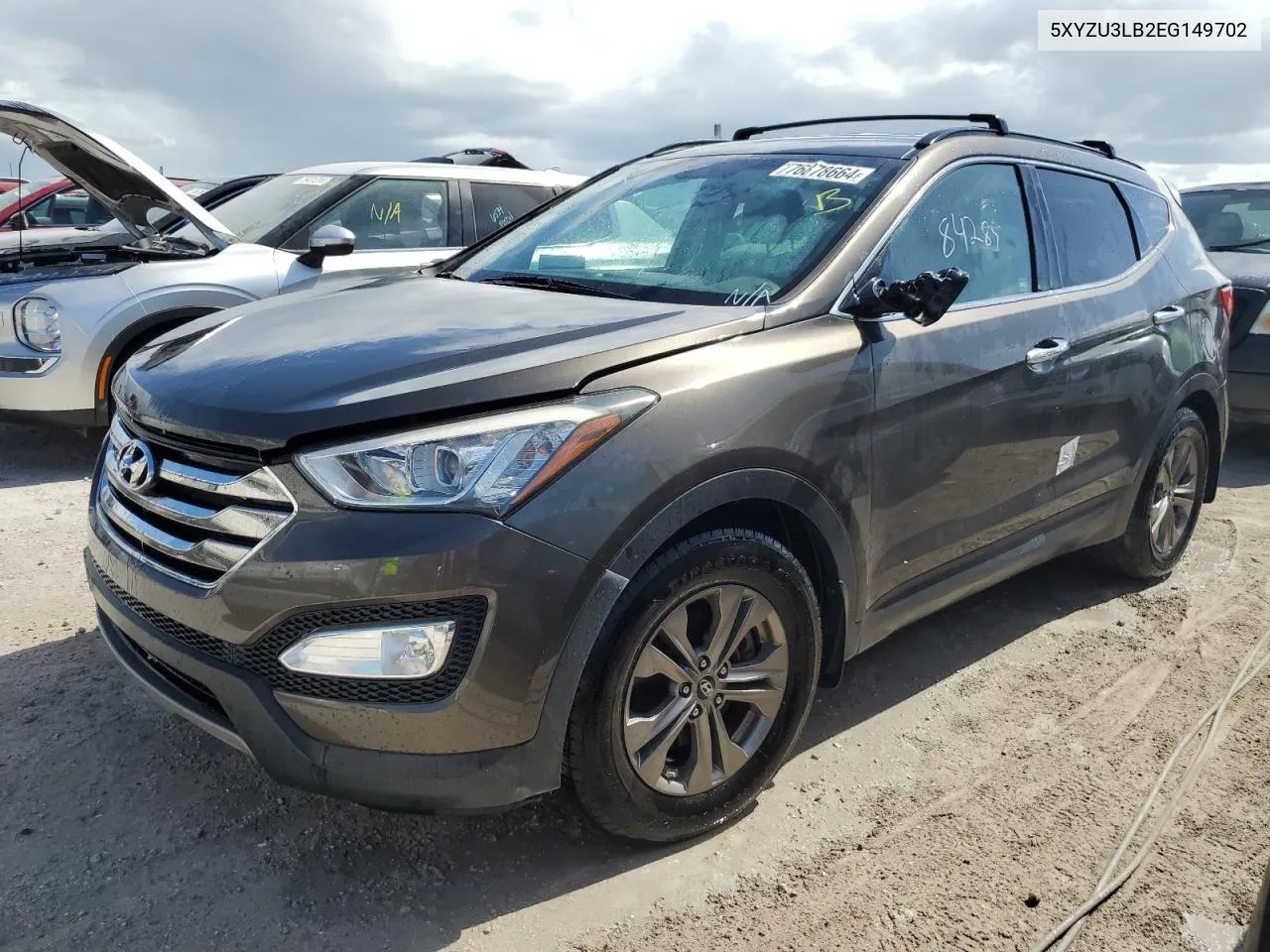 2014 Hyundai Santa Fe Sport VIN: 5XYZU3LB2EG149702 Lot: 76878664