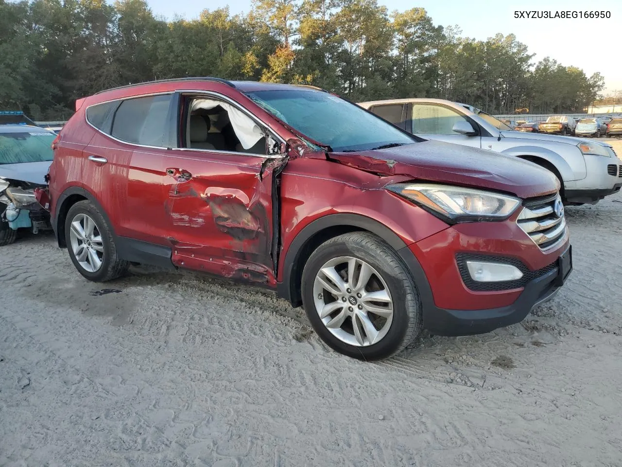 2014 Hyundai Santa Fe Sport VIN: 5XYZU3LA8EG166950 Lot: 77176374