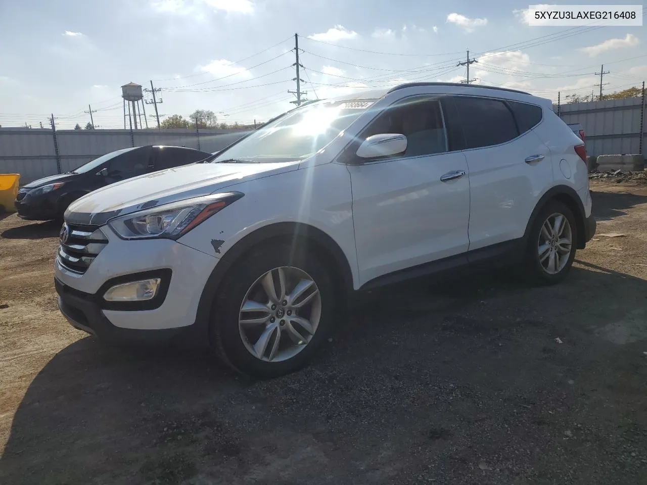 2014 Hyundai Santa Fe Sport VIN: 5XYZU3LAXEG216408 Lot: 78093664