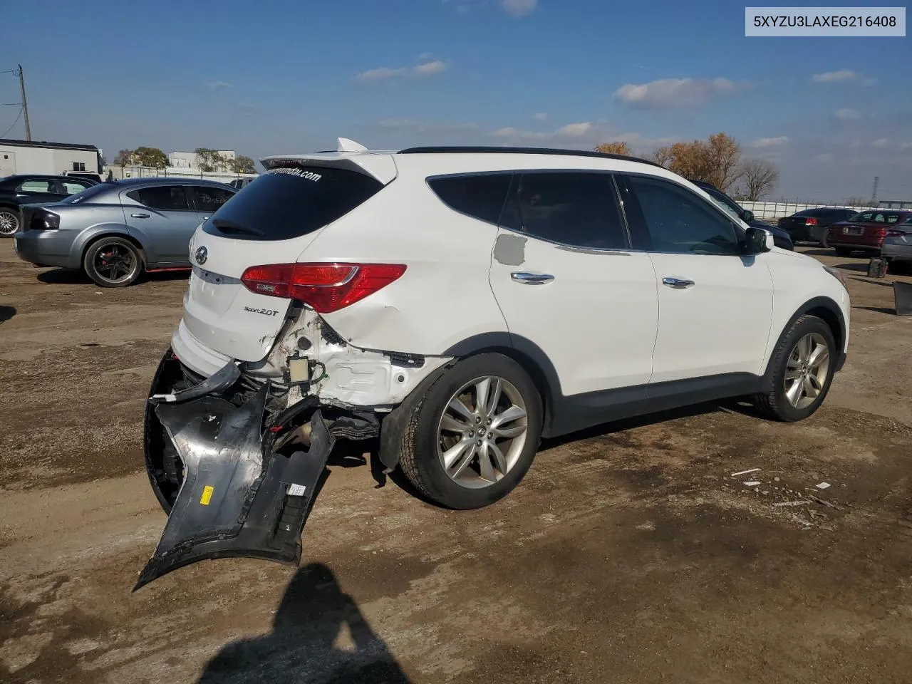 2014 Hyundai Santa Fe Sport VIN: 5XYZU3LAXEG216408 Lot: 78093664