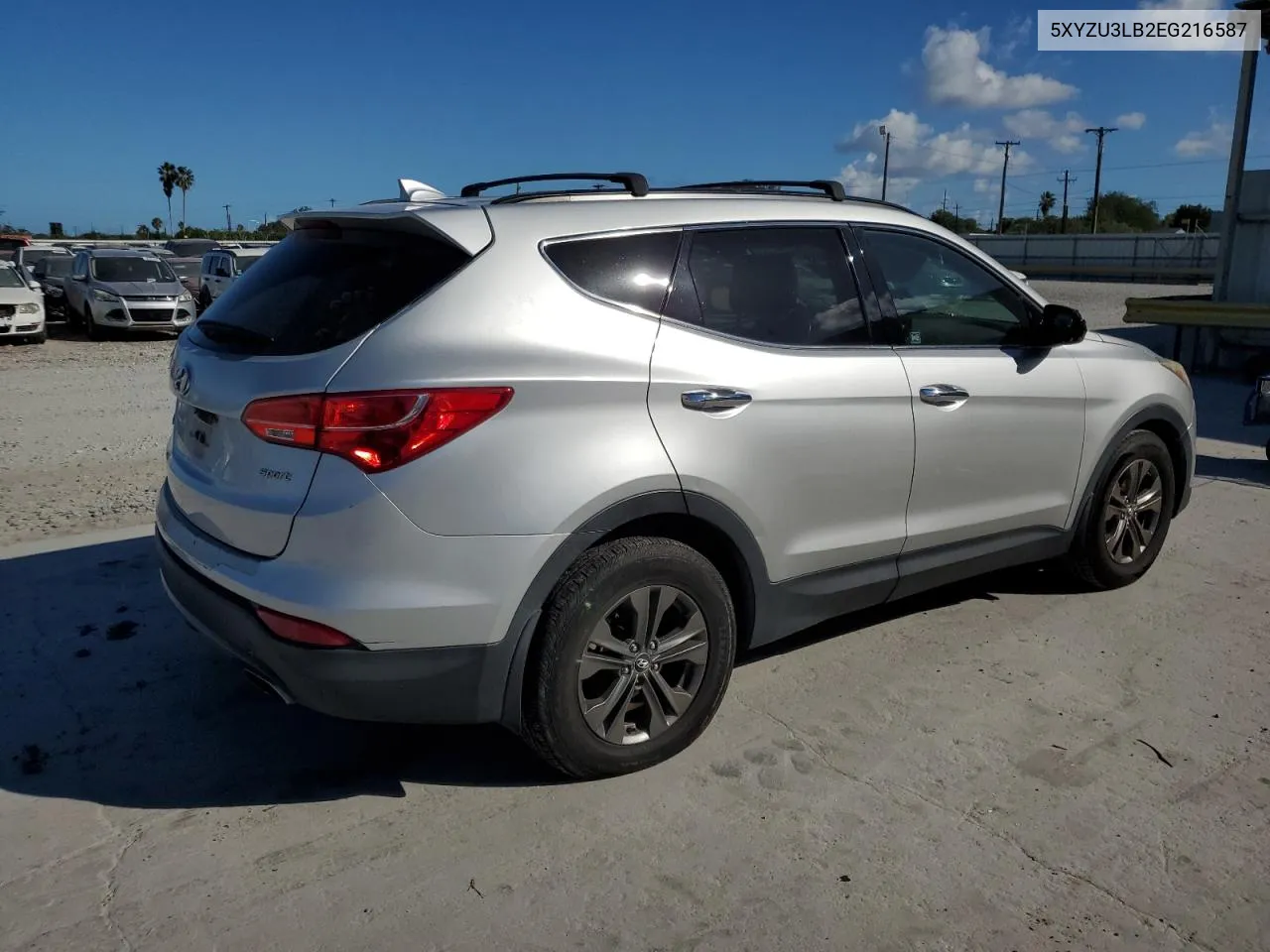 2014 Hyundai Santa Fe Sport VIN: 5XYZU3LB2EG216587 Lot: 78156394