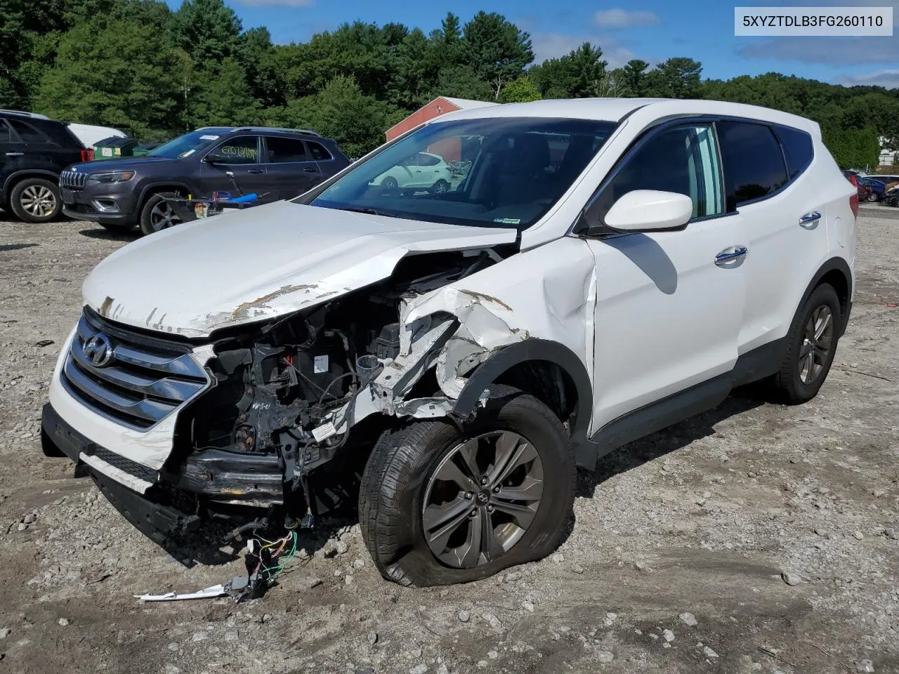 2015 Hyundai Santa Fe Sport VIN: 5XYZTDLB3FG260110 Lot: 66242094