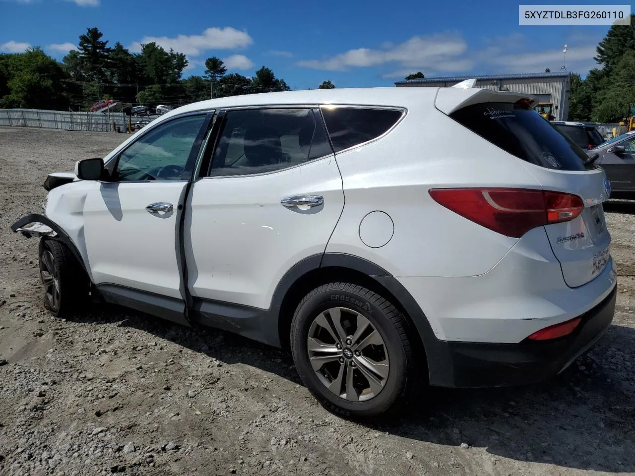 2015 Hyundai Santa Fe Sport VIN: 5XYZTDLB3FG260110 Lot: 66242094