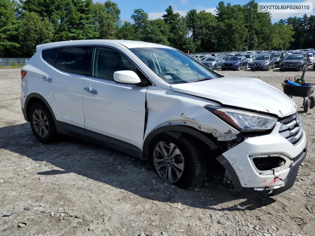 2015 Hyundai Santa Fe Sport VIN: 5XYZTDLB3FG260110 Lot: 66242094