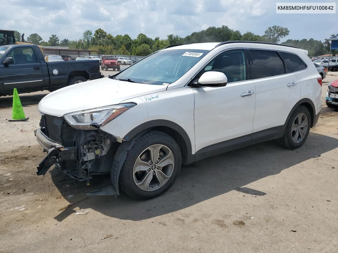 2015 Hyundai Santa Fe Gls VIN: KM8SMDHF6FU100842 Lot: 67484564