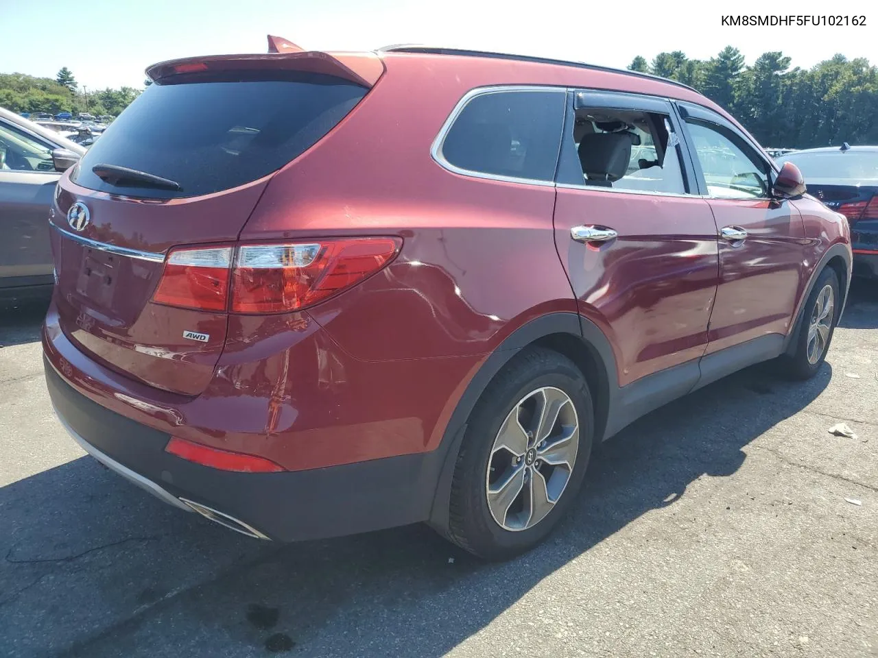 2015 Hyundai Santa Fe Gls VIN: KM8SMDHF5FU102162 Lot: 69177204