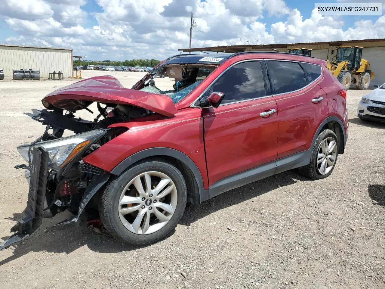 2015 Hyundai Santa Fe Sport VIN: 5XYZW4LA5FG247731 Lot: 69335314