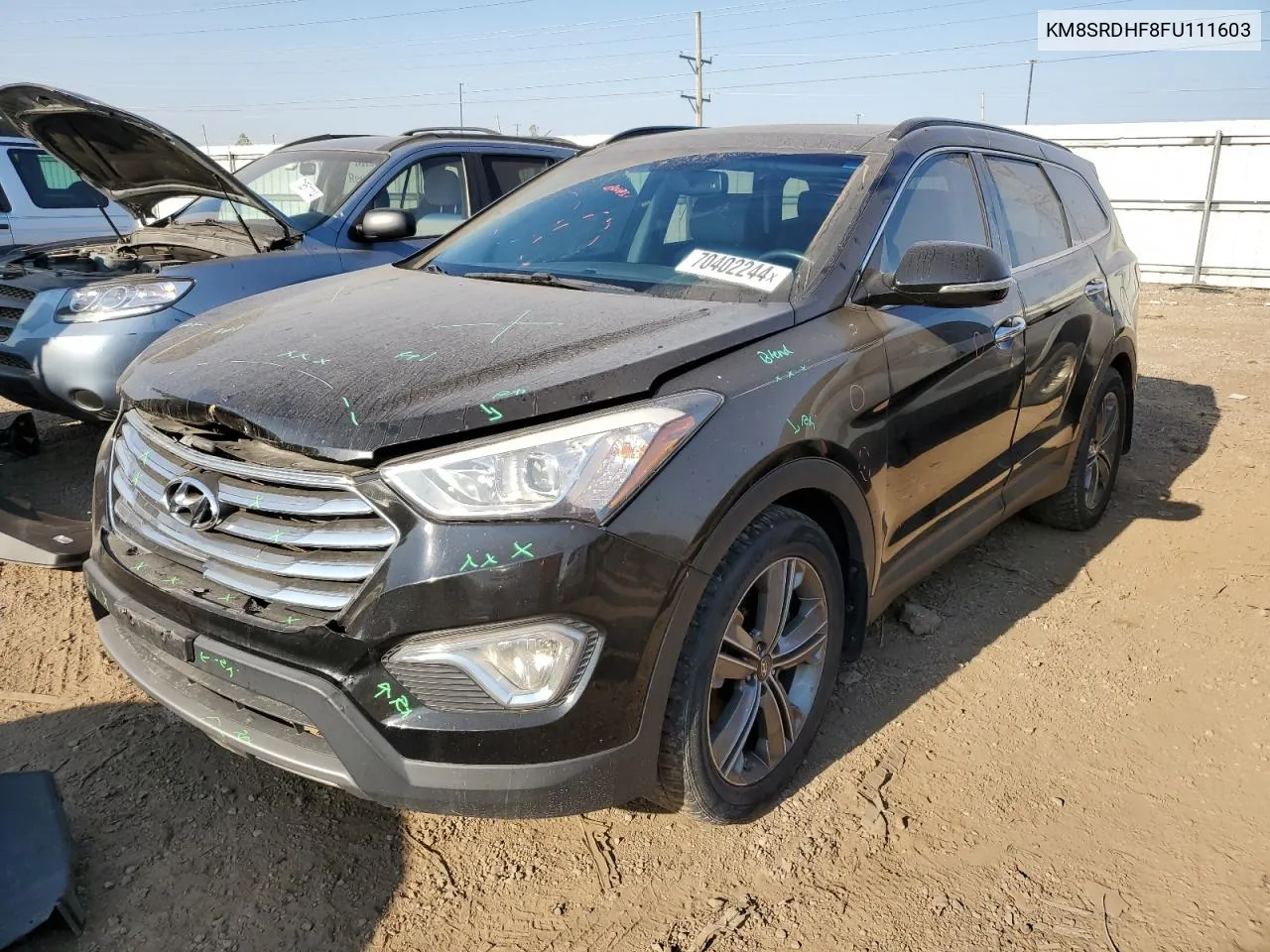 KM8SRDHF8FU111603 2015 Hyundai Santa Fe Gls