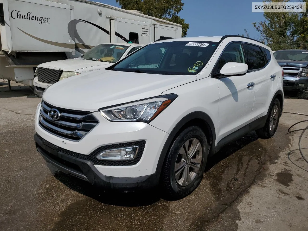 2015 Hyundai Santa Fe Sport VIN: 5XYZU3LB3FG259434 Lot: 70797364