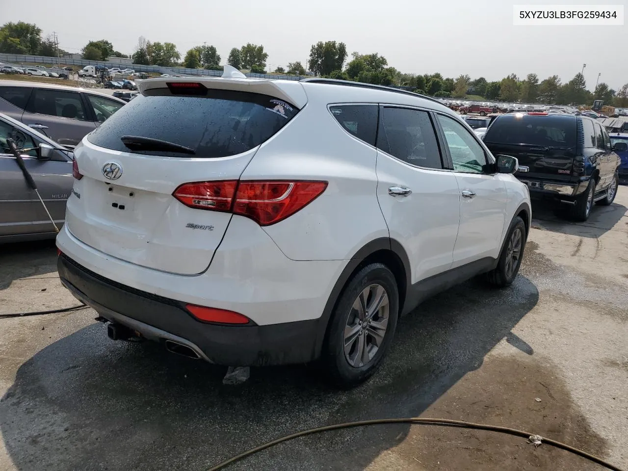 2015 Hyundai Santa Fe Sport VIN: 5XYZU3LB3FG259434 Lot: 70797364