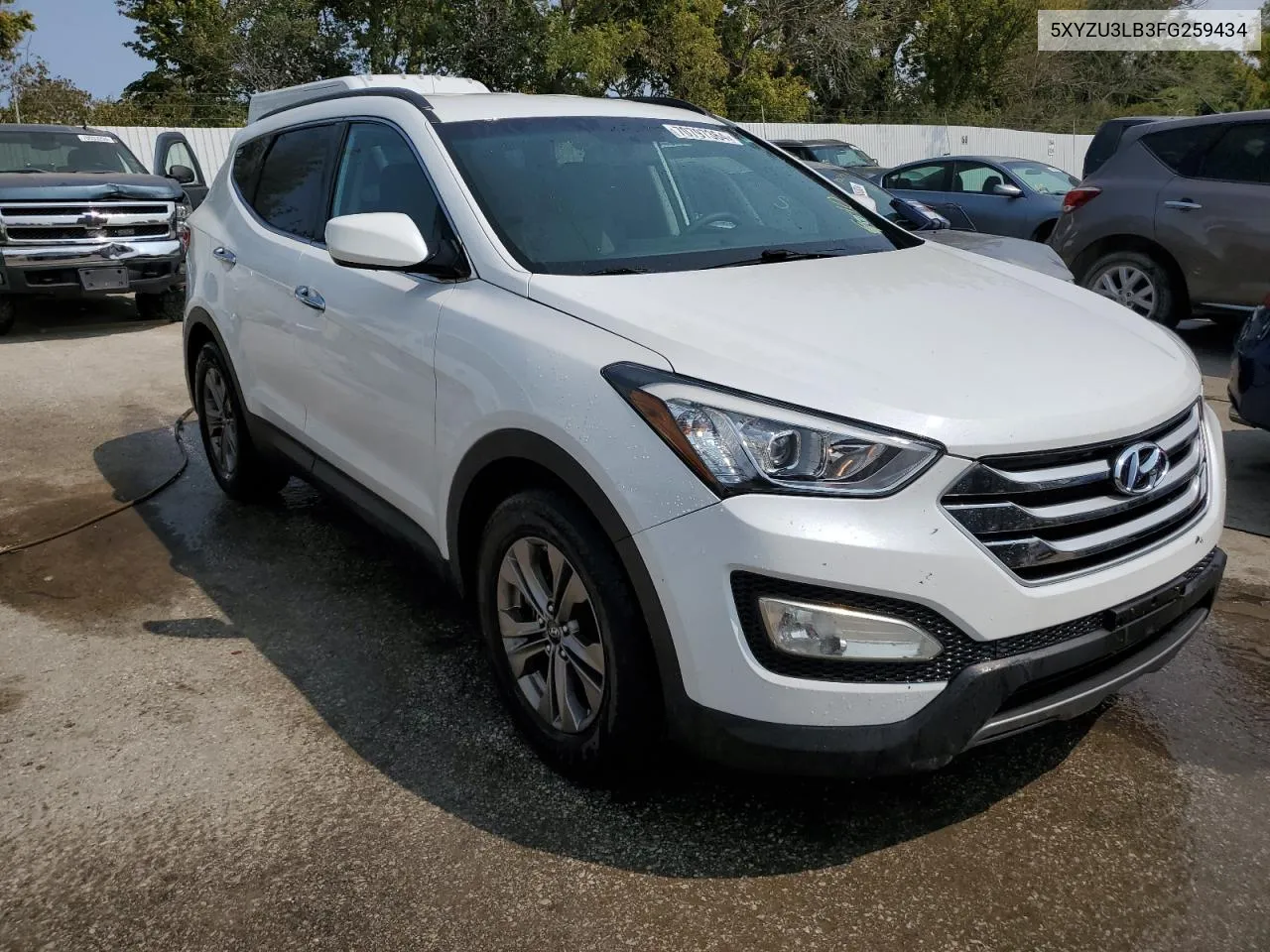 2015 Hyundai Santa Fe Sport VIN: 5XYZU3LB3FG259434 Lot: 70797364