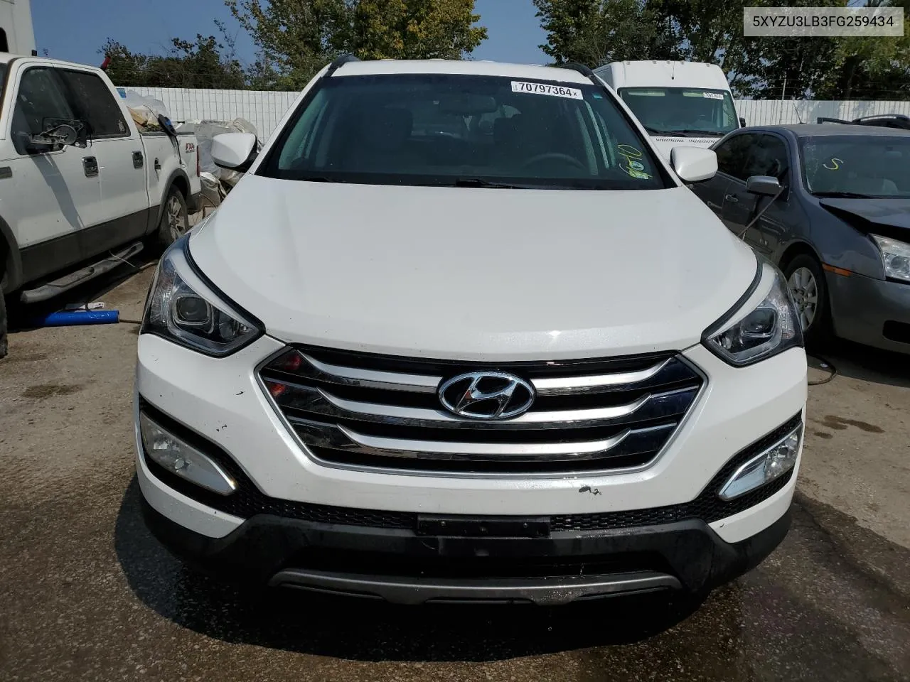 2015 Hyundai Santa Fe Sport VIN: 5XYZU3LB3FG259434 Lot: 70797364