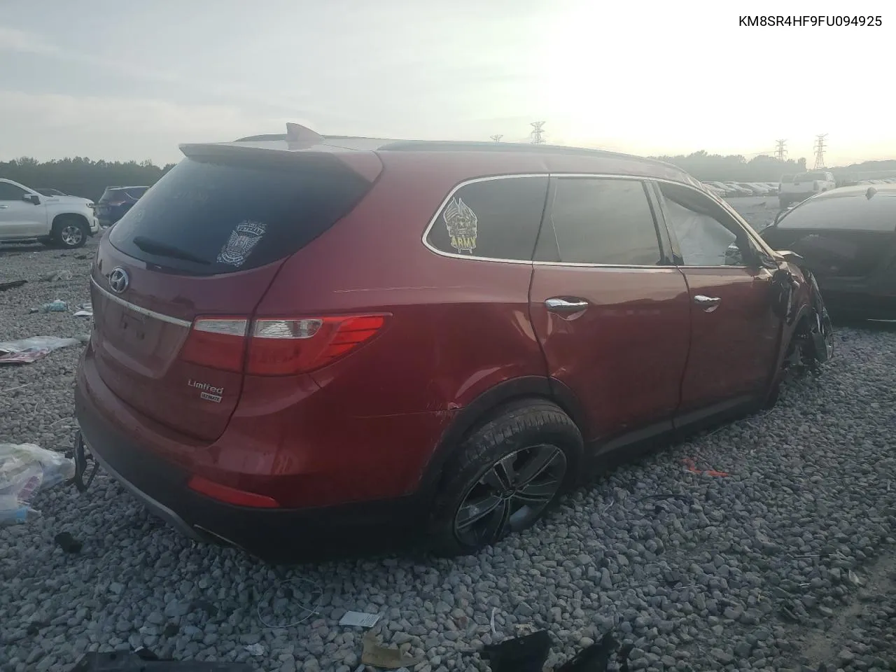 KM8SR4HF9FU094925 2015 Hyundai Santa Fe Gls