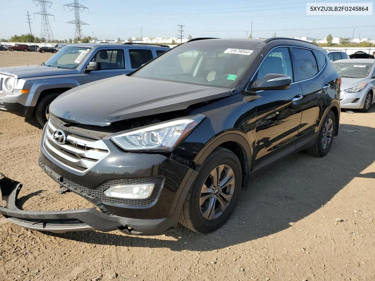 2015 Hyundai Santa Fe Sport VIN: 5XYZU3LB2FG245864 Lot: 70979044