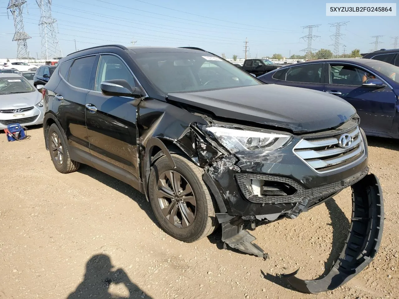 2015 Hyundai Santa Fe Sport VIN: 5XYZU3LB2FG245864 Lot: 70979044