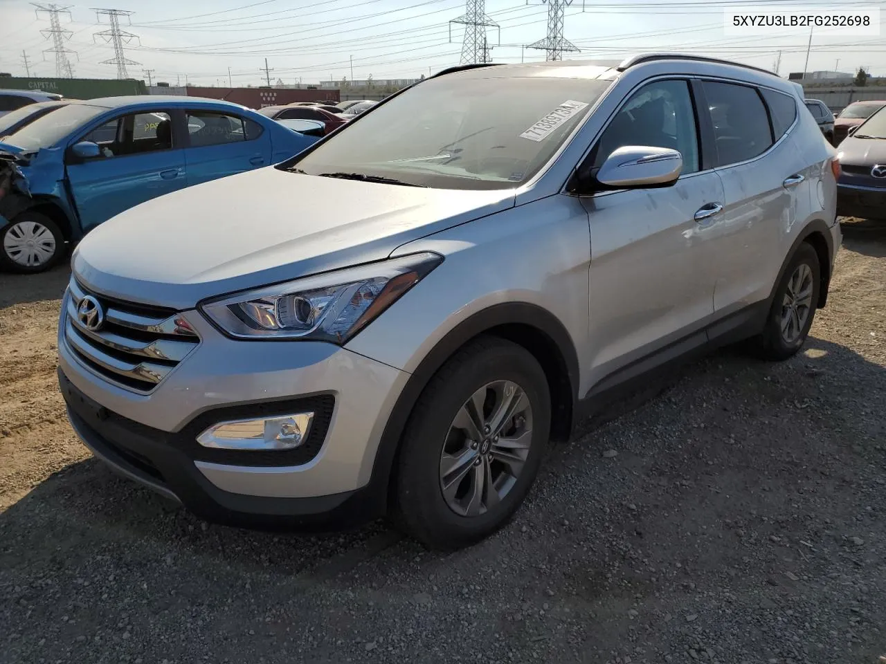 2015 Hyundai Santa Fe Sport VIN: 5XYZU3LB2FG252698 Lot: 71389734