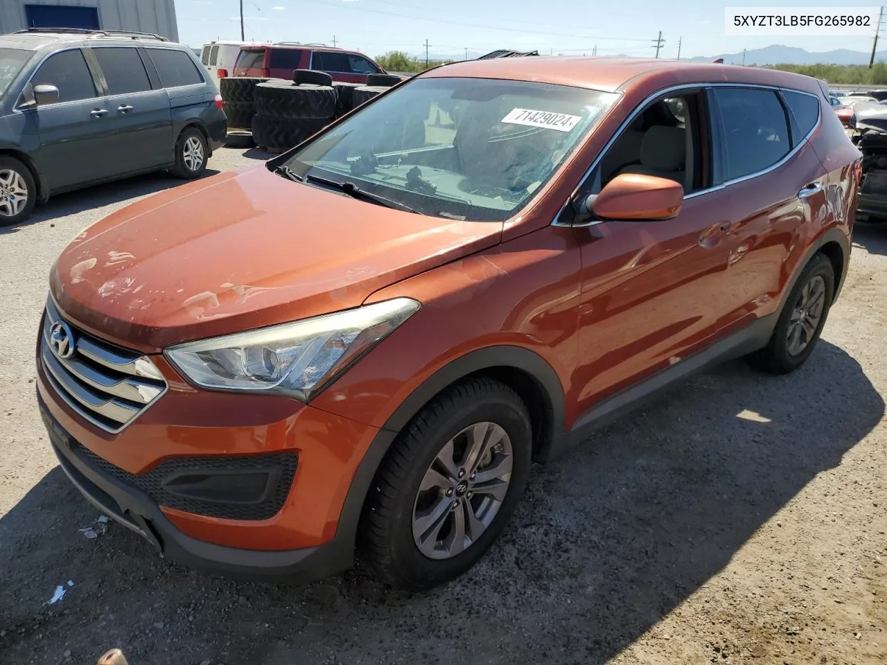 2015 Hyundai Santa Fe Sport VIN: 5XYZT3LB5FG265982 Lot: 71429024