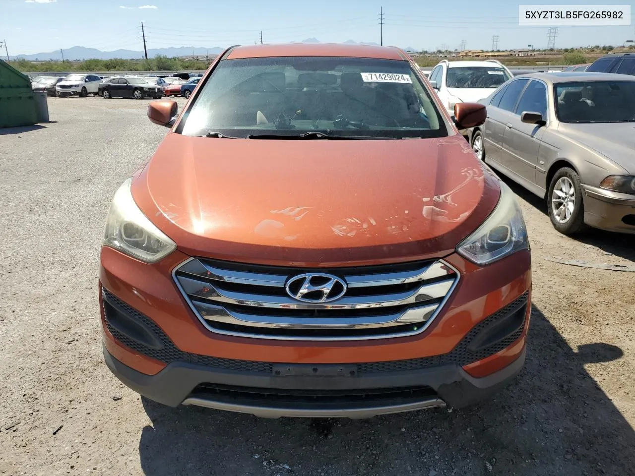 2015 Hyundai Santa Fe Sport VIN: 5XYZT3LB5FG265982 Lot: 71429024