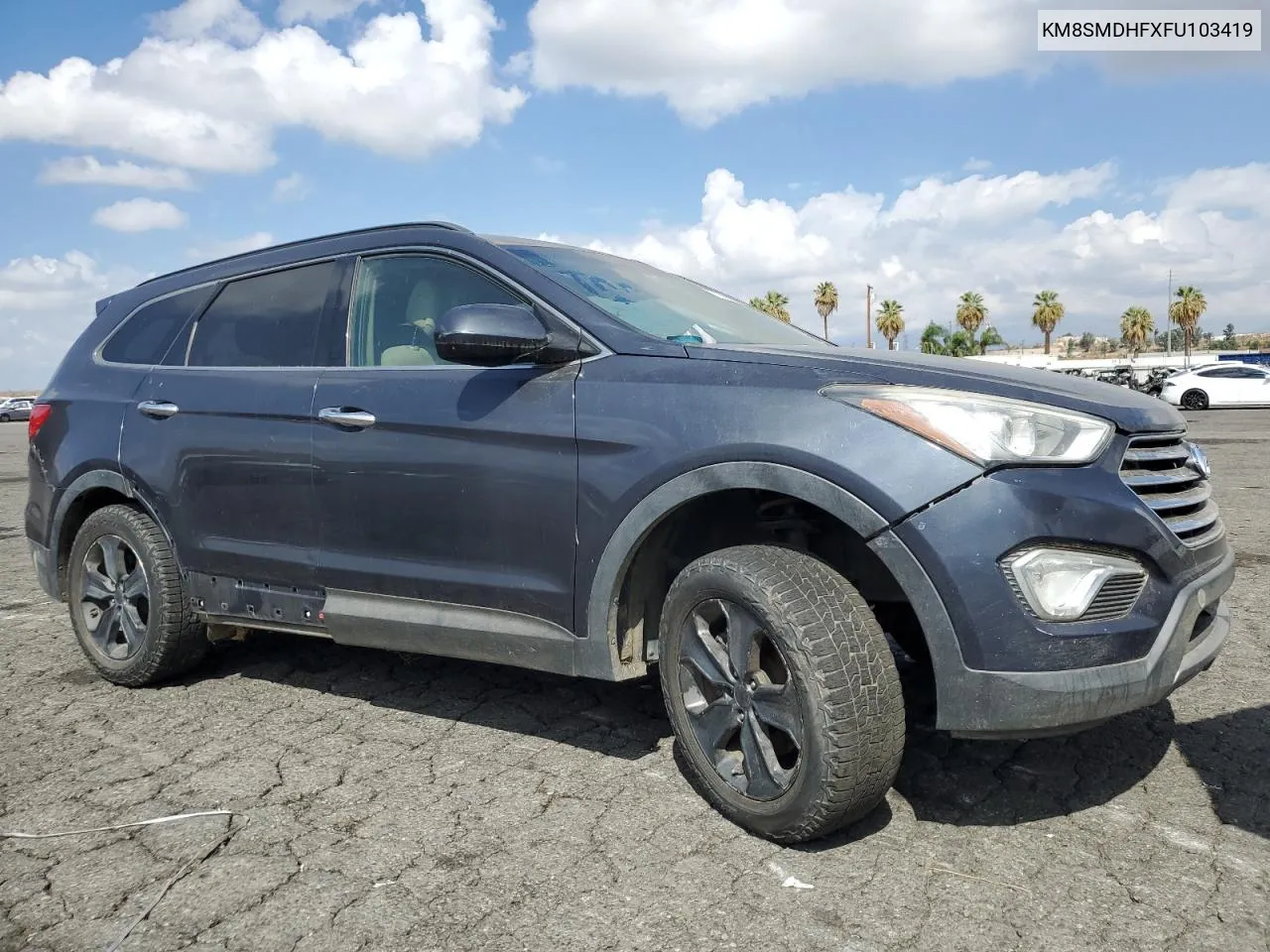 KM8SMDHFXFU103419 2015 Hyundai Santa Fe Gls