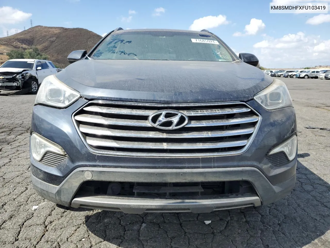 KM8SMDHFXFU103419 2015 Hyundai Santa Fe Gls