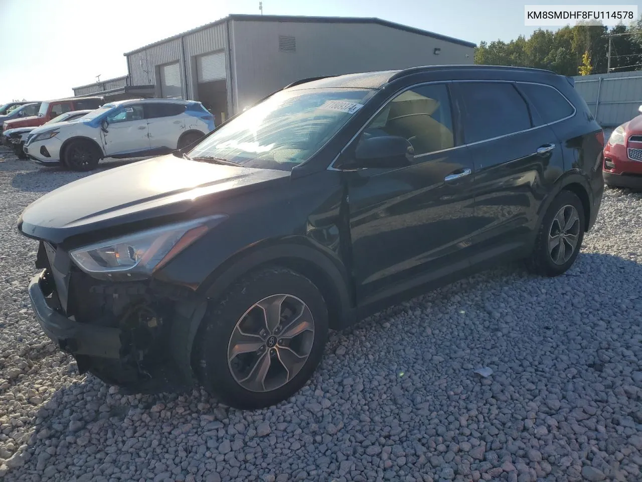 KM8SMDHF8FU114578 2015 Hyundai Santa Fe Gls