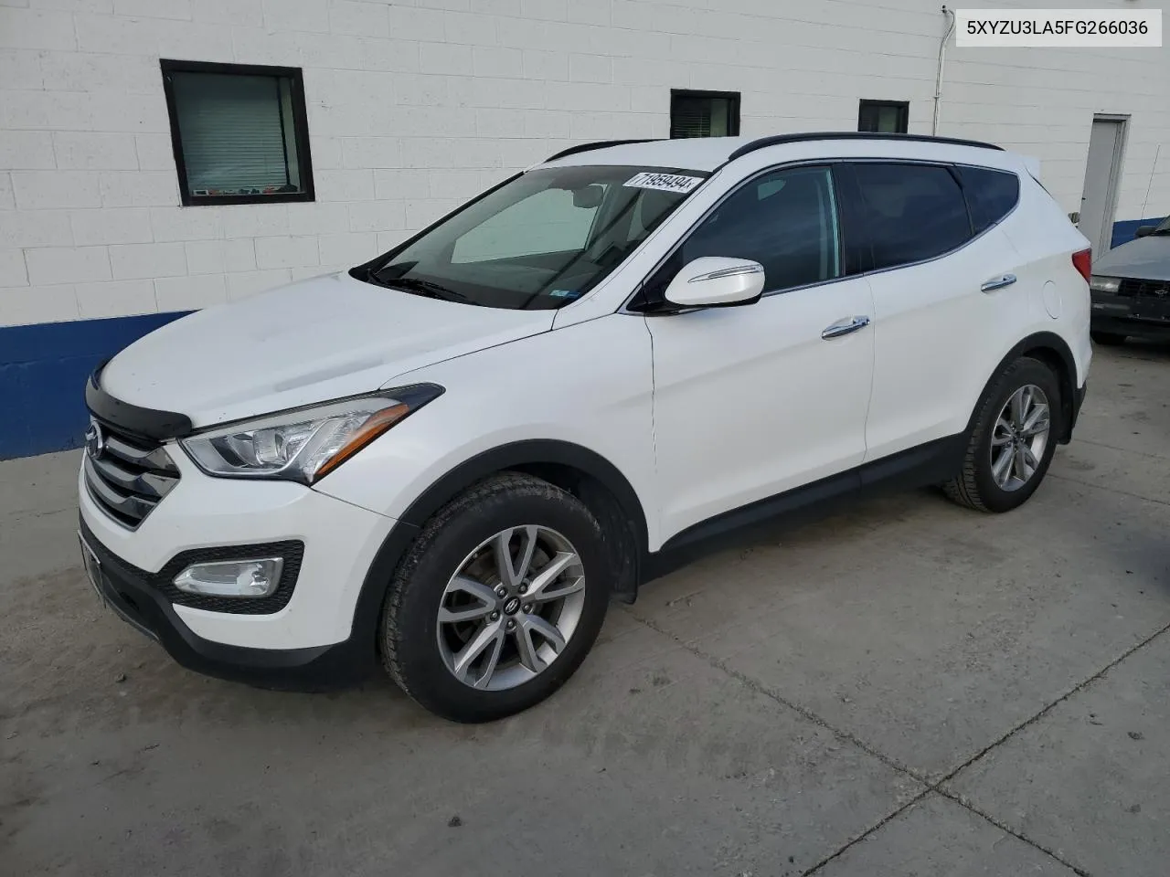 2015 Hyundai Santa Fe Sport VIN: 5XYZU3LA5FG266036 Lot: 71959494