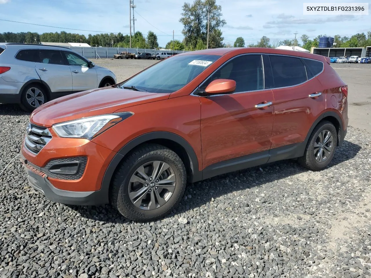 2015 Hyundai Santa Fe Sport VIN: 5XYZTDLB1FG231396 Lot: 72180634