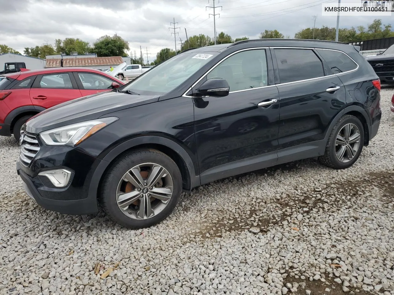 KM8SRDHF0FU100451 2015 Hyundai Santa Fe Gls